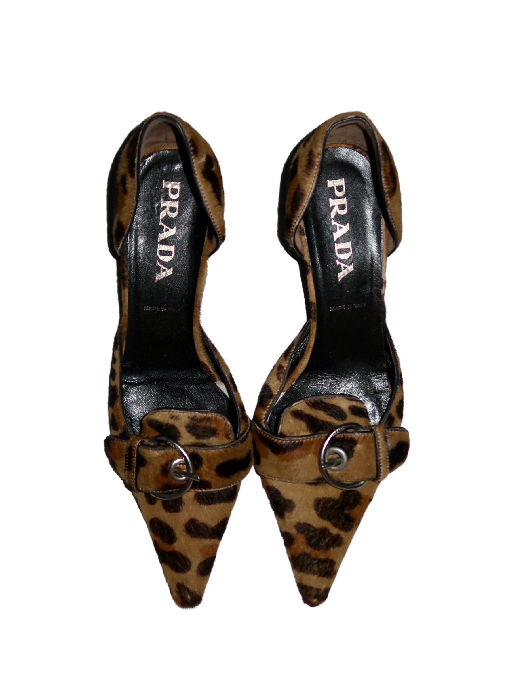 Prada Leopard D'Orsay Heels - EU 37.5 | G.IRL Vintage